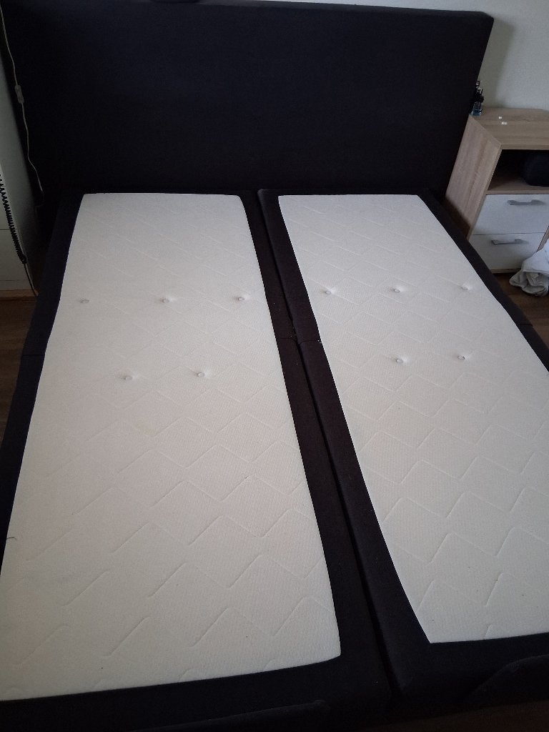 bed, Ophalen, Overige materialen, Verstelbaar, Bruin