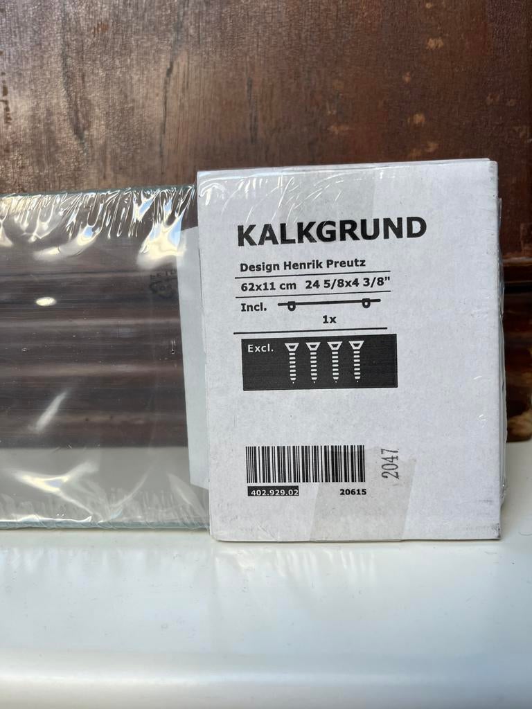 IKEA Kalkgrund glazen planchet, Huis en Inrichting, Ophalen, Nieuw