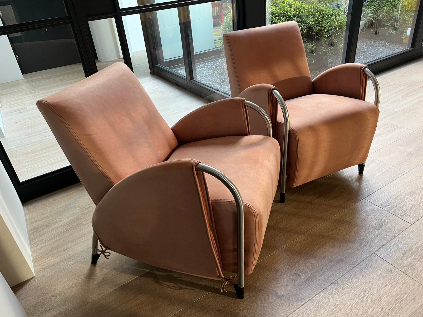 Jan des Bouvries voor Gelderland 2 Art Deco fauiteuls 6020, Huis en Inrichting, Ophalen, Zo goed als nieuw, Art Deco, 50 tot 75 cm