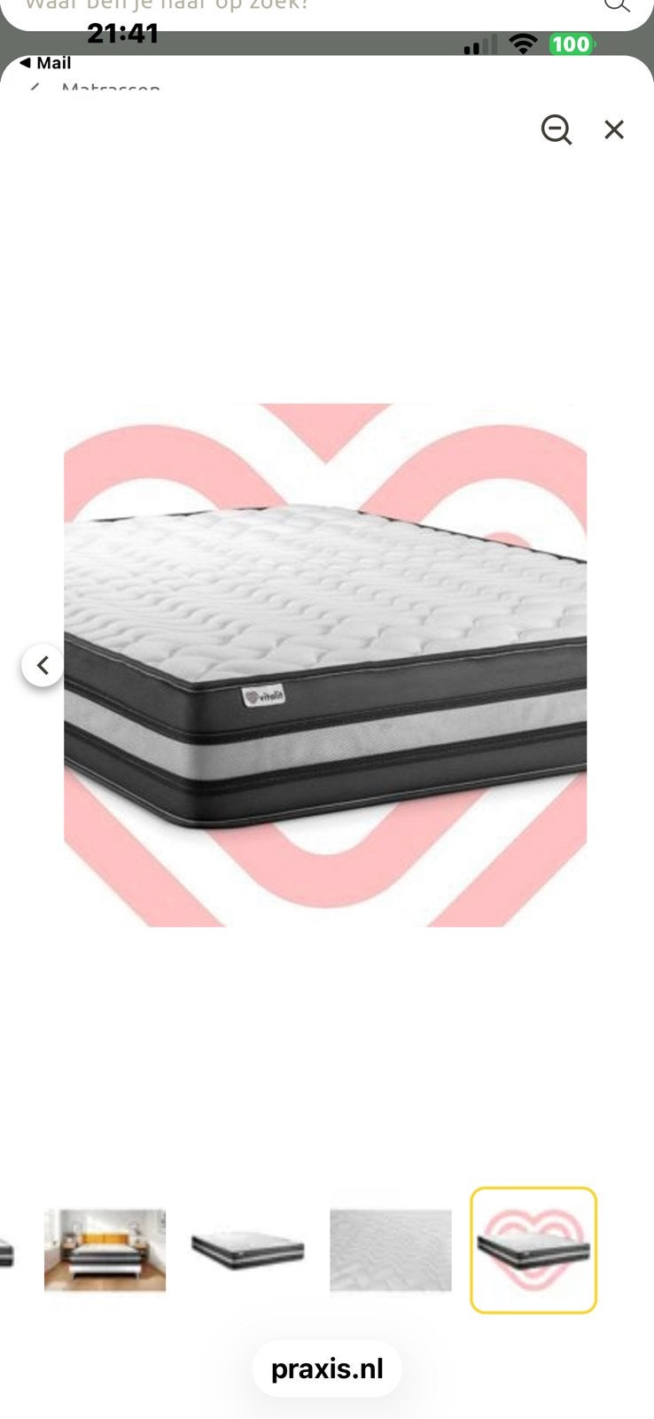 Vitalit Vital Power Zen Matras - 160 x 200 cm (3 maanden oud, Ophalen, Matras, 200 cm, 160 cm