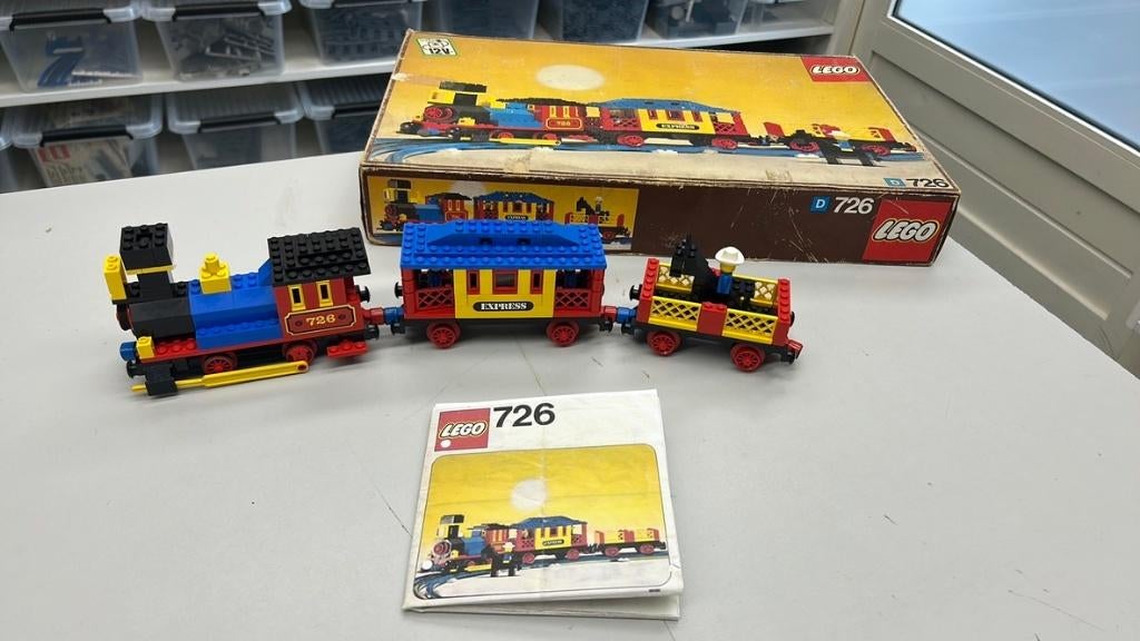 SB2827 Lego trein 726 12V zeldzaam., Ophalen of Verzenden, Zo goed als nieuw