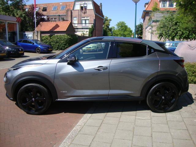 Nissan Juke 1.6 Hybrid Tekna Garantie mogelijlk tot 2033., 1300 kg, Gebruikt, 4 cilinders, Leder