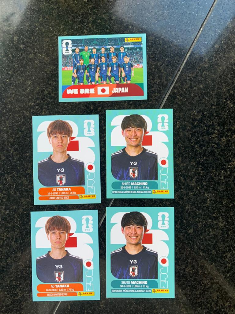 Japan (WK 2026 Panini stickers), Ophalen of Verzenden, Zo goed als nieuw, Meerdere stickers