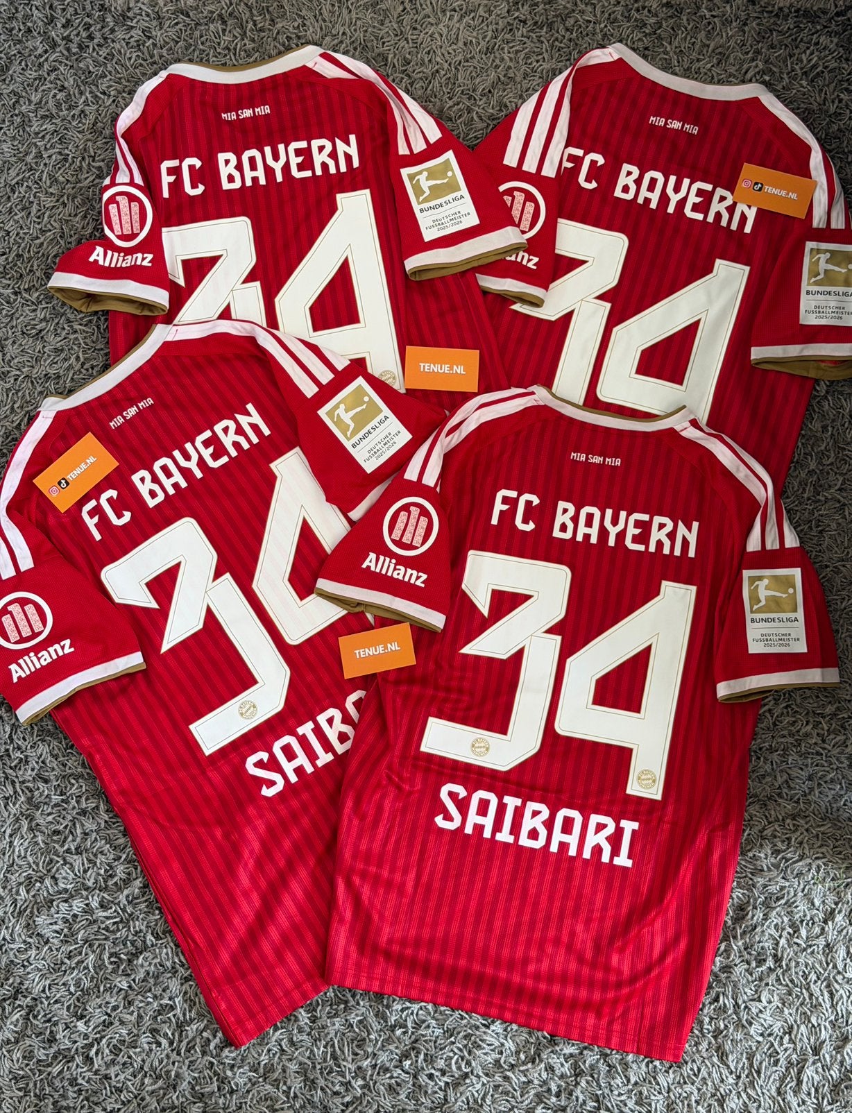 SAIBARI BAYERN MUNCHEN 26/27 VOETBALSHIRT ALLE MATEN !, Ophalen of Verzenden, Nieuw, Buitenlandse clubs, Shirt