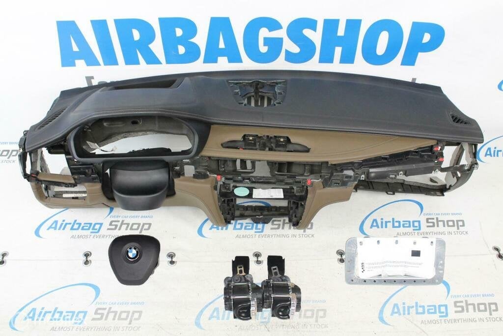 Airbag set Dashboard zwart/bruin HUD met stiksels BMW X5 F15, Gebruikt, Ophalen of Verzenden