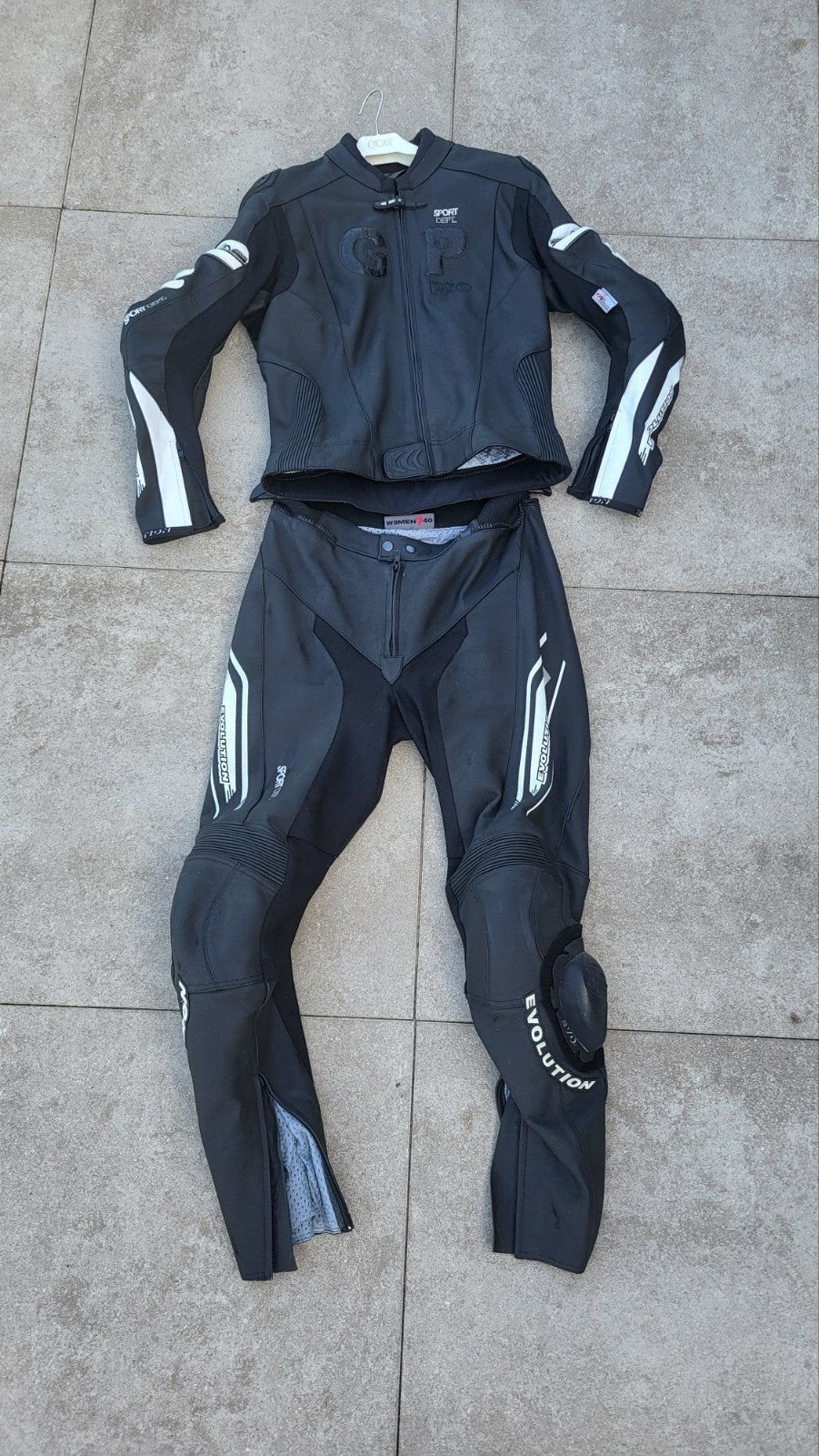 Motorpak leer Evolution dames zgan maat 40, Motoren, Kleding | Motorkleding, Evolution, Combipak, Ophalen of Verzenden, Dames