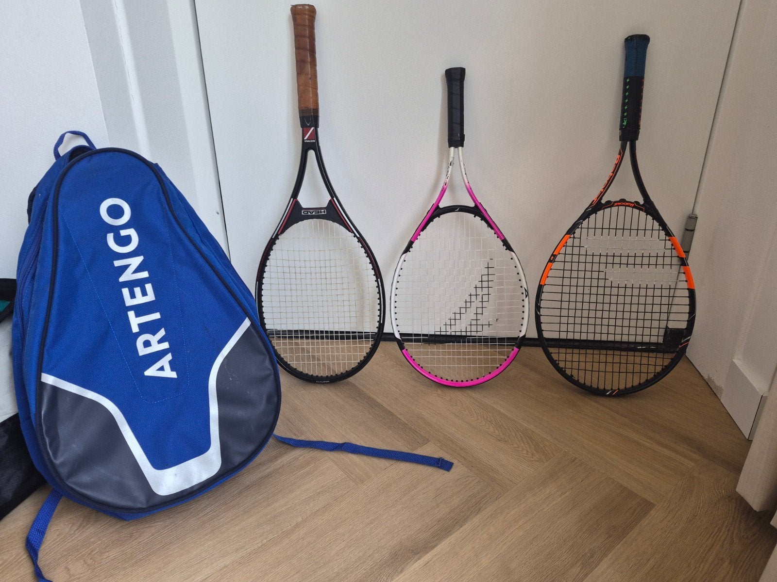 Tennisrackets set met tas (Babolat, Head, Prince), Ophalen of Verzenden, Gebruikt, Racket, Babolat