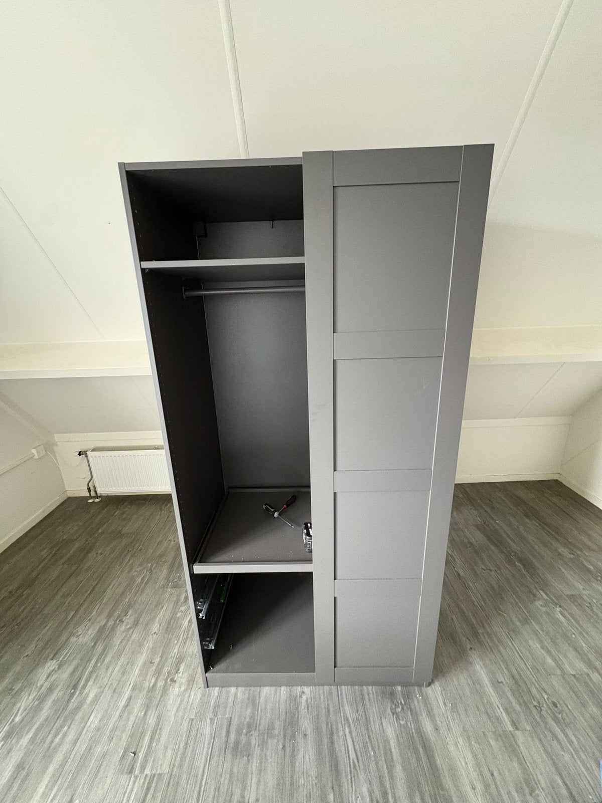 IKEA PAX kledingkast - zwart - 2 lades, -, 200 cm of meer, -, Zo goed als nieuw