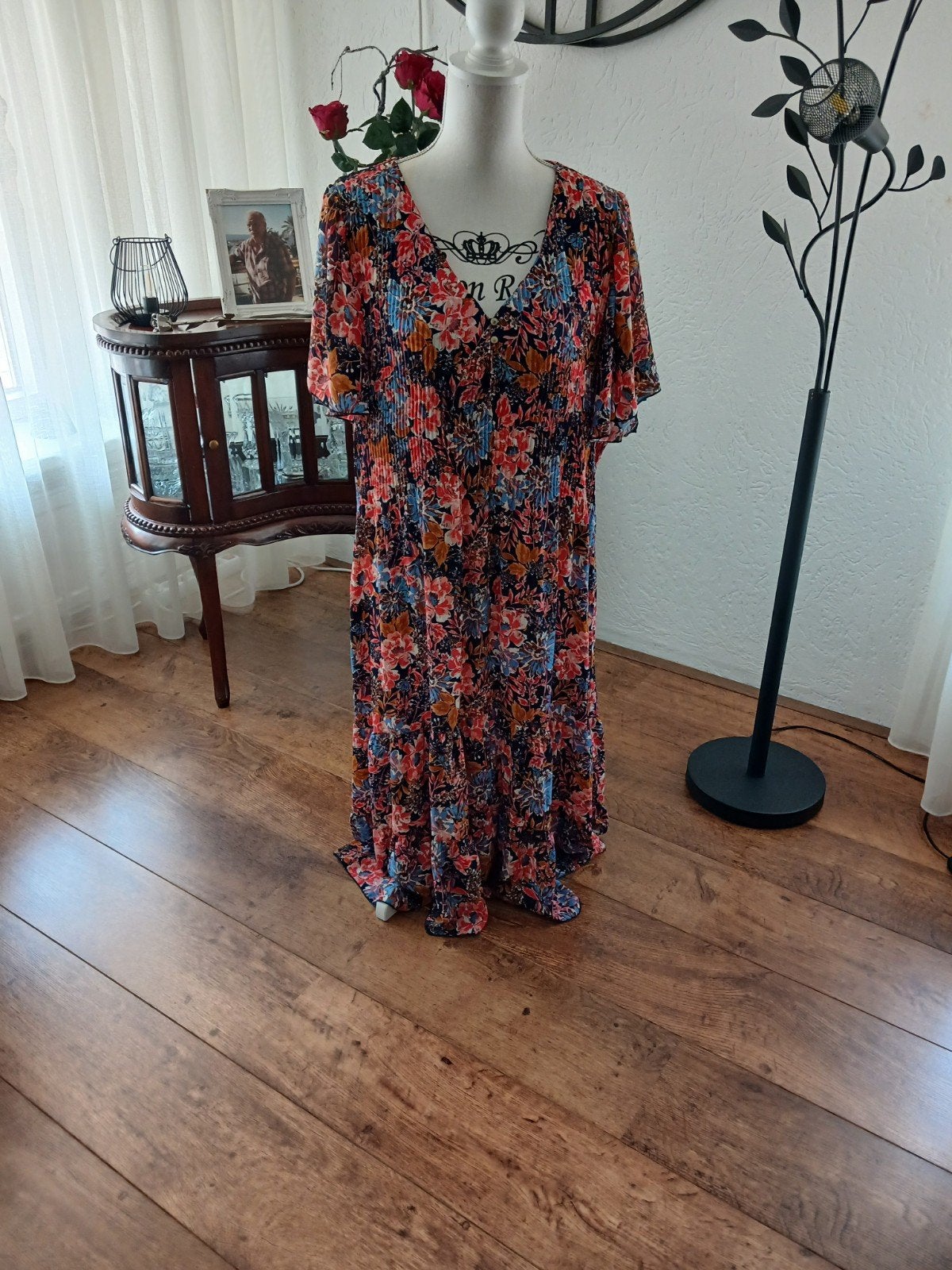 Super mooie Paprika jurk 44/46, Kleding | Dames, Jumpsuits, Ophalen of Verzenden, Zo goed als nieuw, Maat 46/48 (XL) of groter
