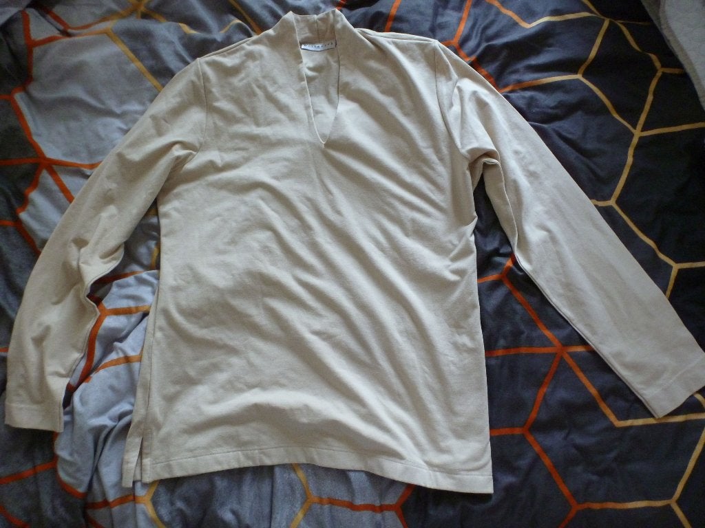 trui shirt lange mouw WITTEVEEN zandkleur 42 -GRATIS zend, Kleding | Dames, Truien en Vesten, Verzenden, Nieuw, Maat 42/44 (L)