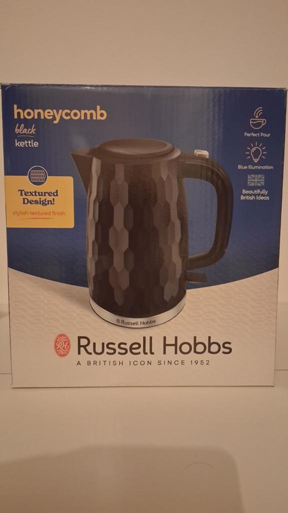 Waterkoker Russel Hobbs honeycomb, 1 tot 2 liter, Ophalen of Verzenden, Nieuw