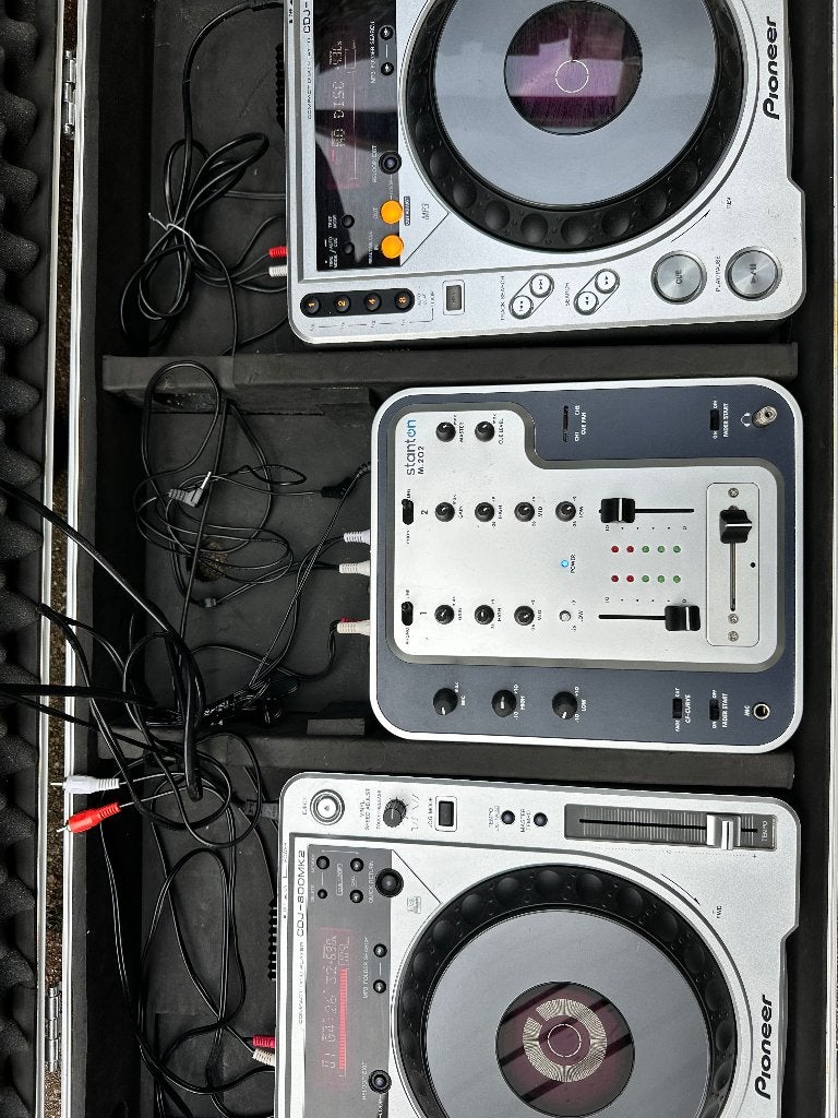 Pioneer DJ-set  + mixer + flightcase, Muziek en Instrumenten, Dj-sets en Draaitafels, Ophalen, Gebruikt, Dj-set, Pioneer