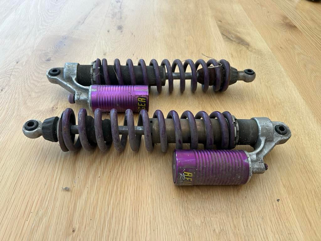 Voorschokbrekers set 390mm voor zijspan crossmotor, Motoren, Ophalen of Verzenden, Gebruikt