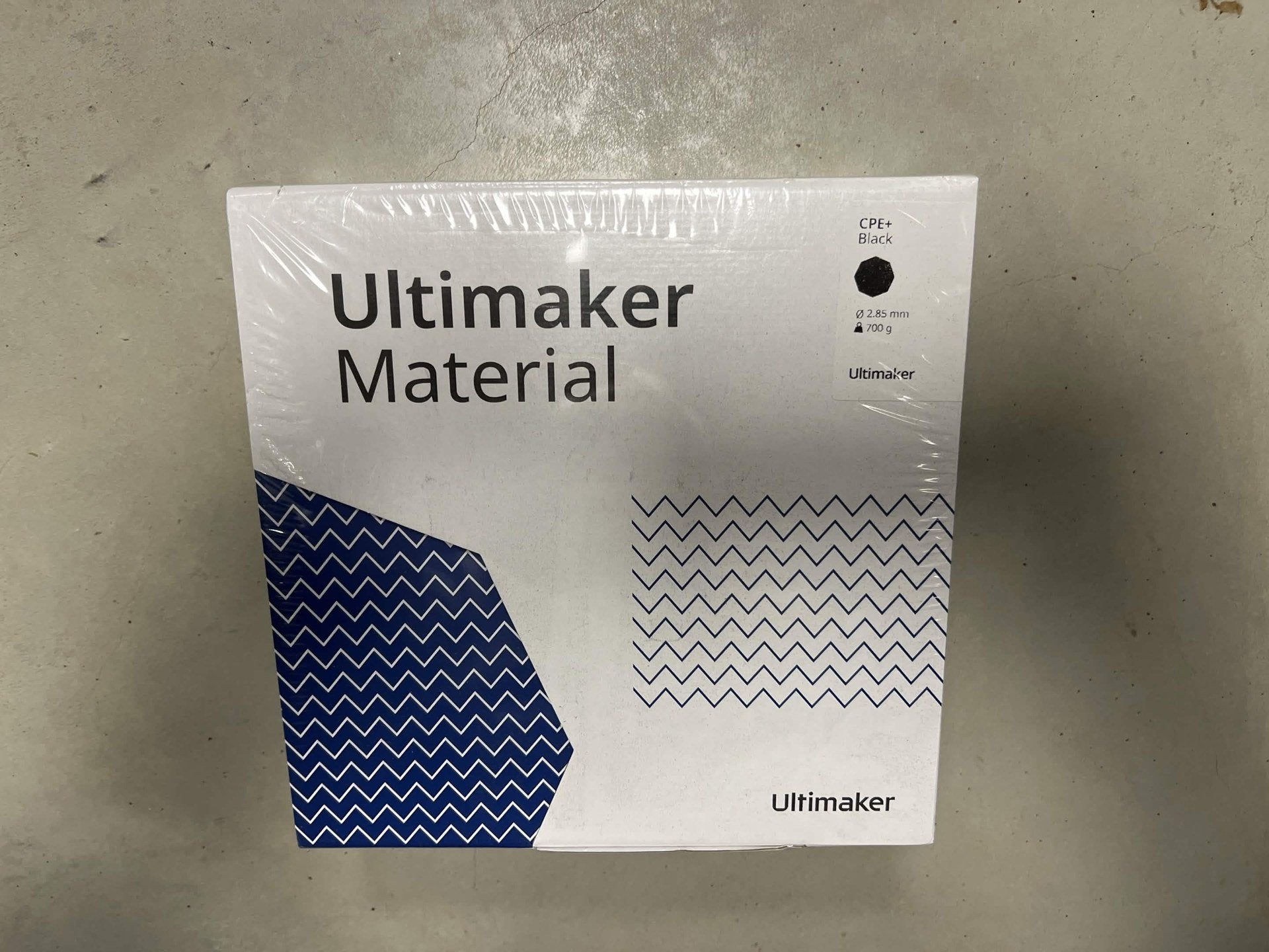 Ultimaker CPE+ zwart 2.85mm 700g sealed, Ophalen of Verzenden, Nieuw