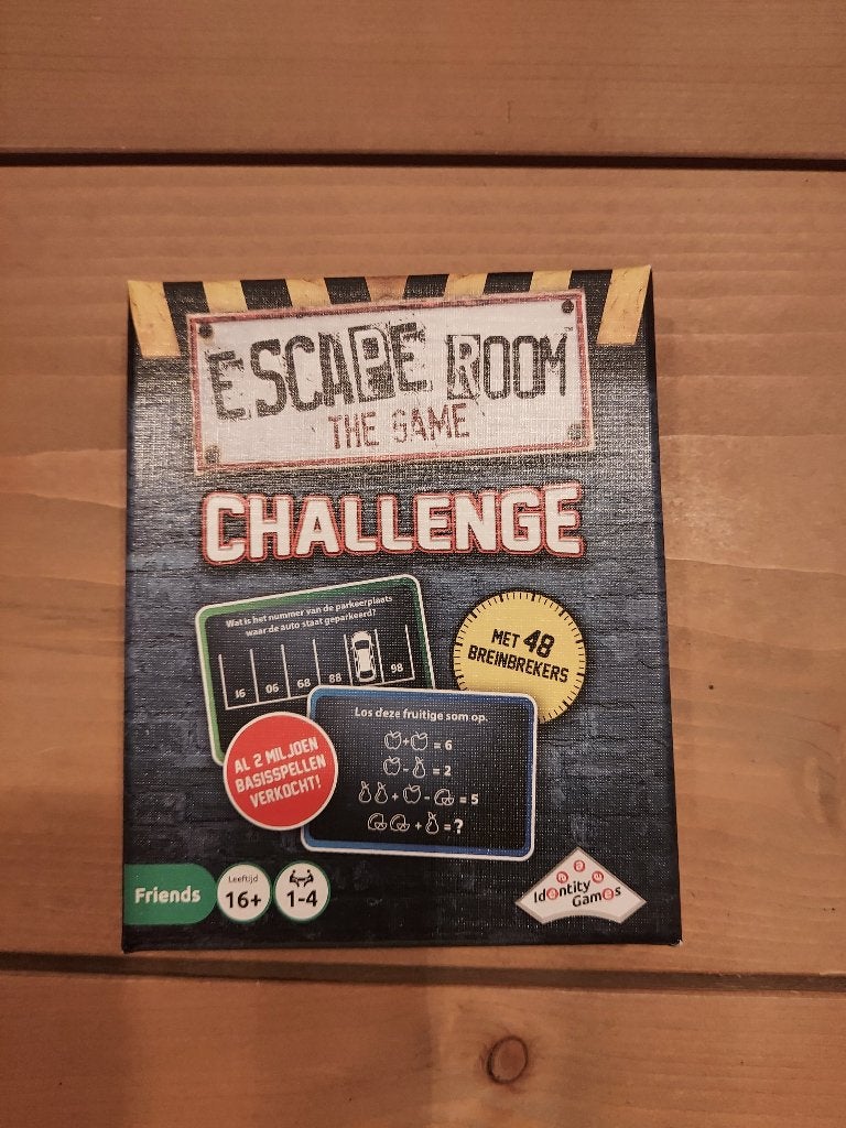 Escape Room: The Game - Challenge, Een of twee spelers, Ophalen of Verzenden, Zo goed als nieuw, Identity Games