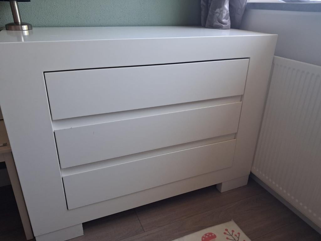 Bopita commode met 3 lades - Wit, Kinderen en Baby's, Kinderkamer | Commodes en Kasten, Gebruikt, 50 tot 70 cm, Ophalen of Verzenden