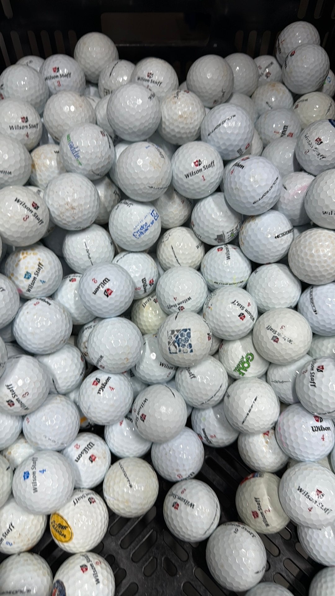 100 Wilson Duo/ DX2 Golfballen, Ophalen of Verzenden, Zo goed als nieuw, Bal(len)