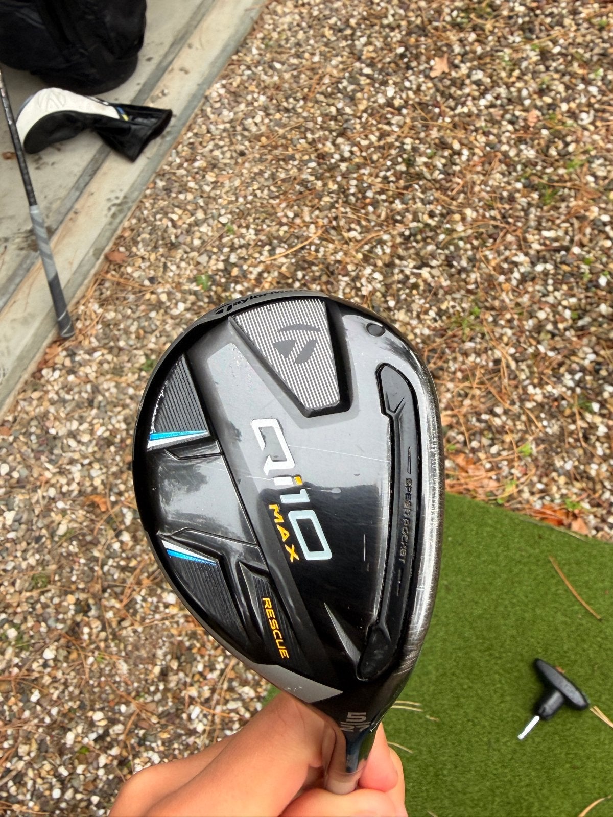 TaylorMade Qi10 Max Rescue Golfclub, Ophalen of Verzenden, Gebruikt, Club