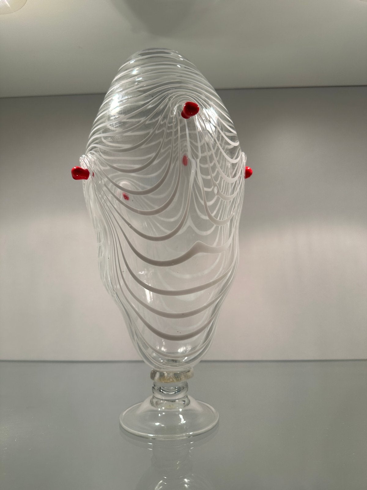 Unieke Glaskunstvaas van Yvon Trossèl - gesigneerd 1994, Antiek en Kunst, Ophalen of Verzenden