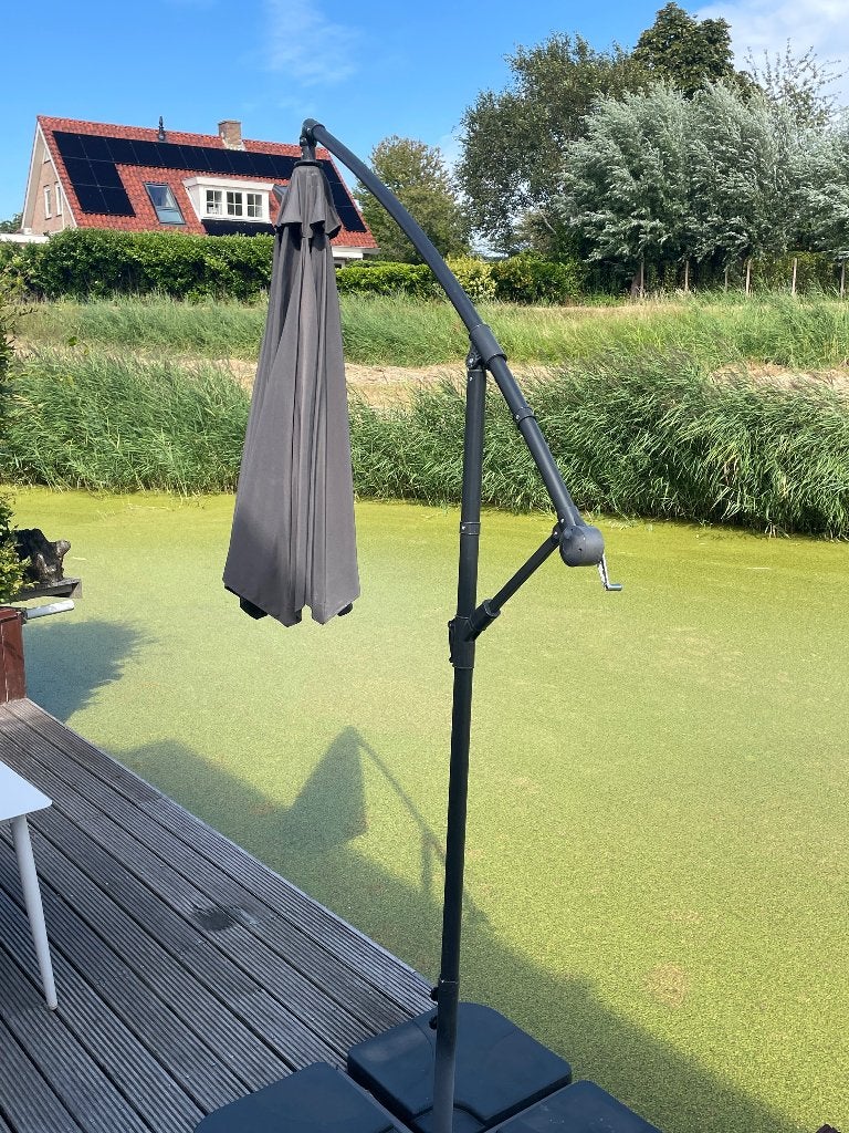 Zweefparasol, Ophalen, 2 tot 3 meter, Zweefparasol, Verstelbaar