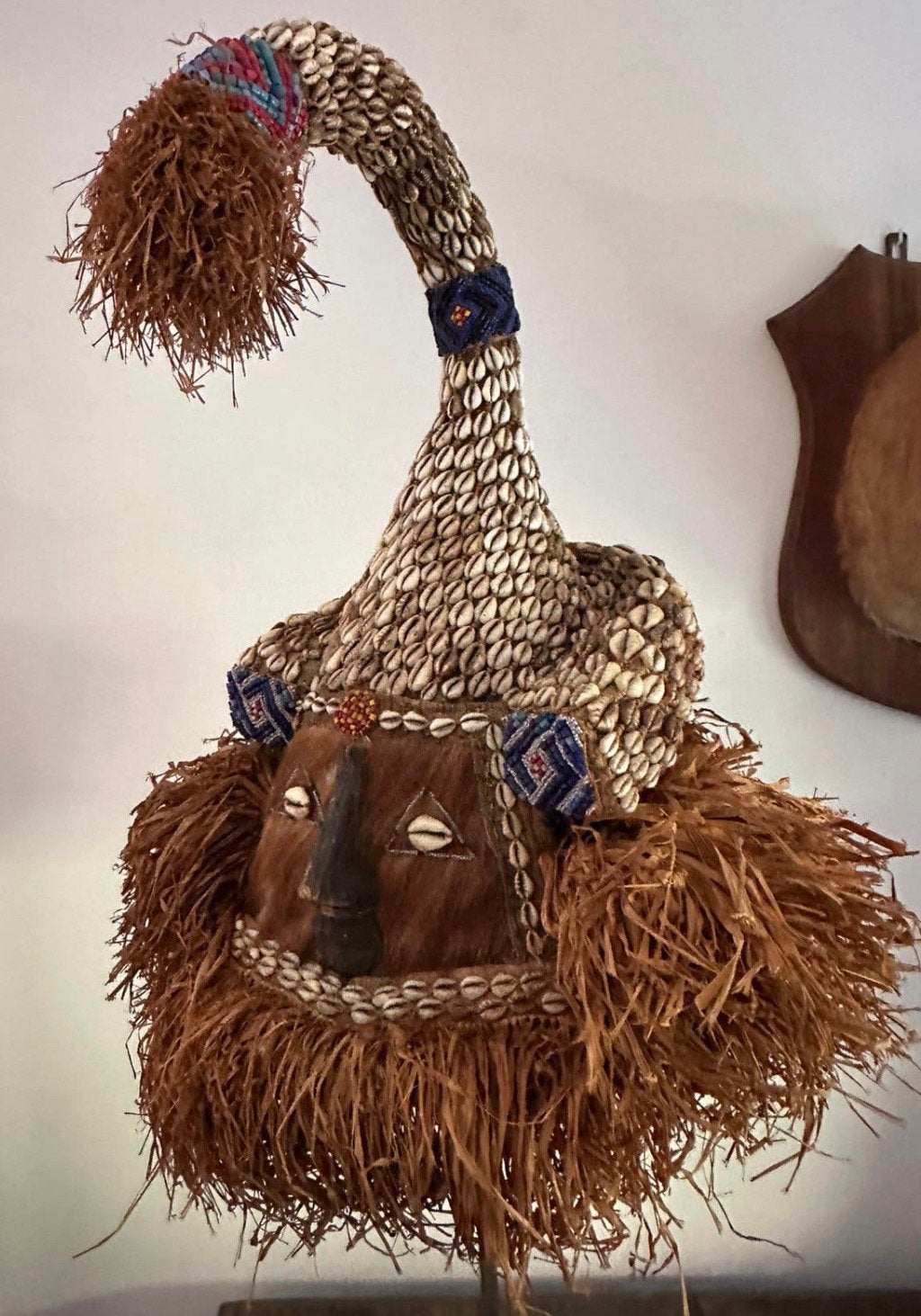 Zeer Exclusief Kuba Mwaash a Mbooy Koningsmasker 1940 Congo, Antiek en Kunst, Kunst | Niet-Westerse kunst, Ophalen of Verzenden