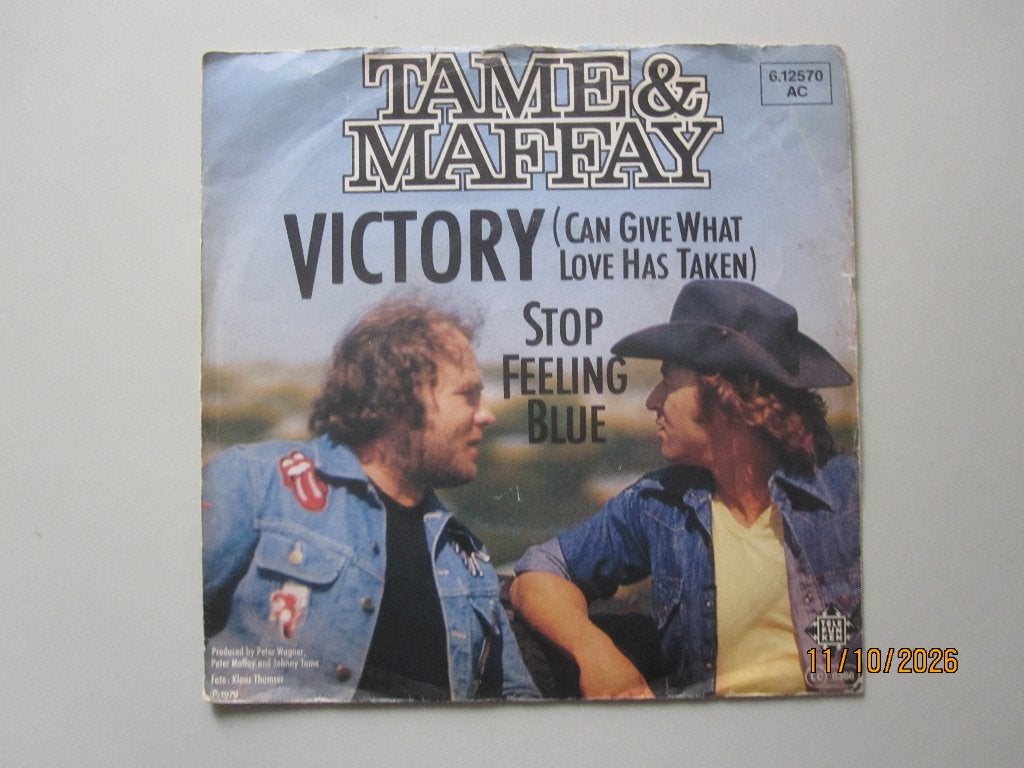 TAME & MAFFAY -  victory - vinyl 7", Gebruikt, 7 inch, Ophalen of Verzenden, Rock en Metal