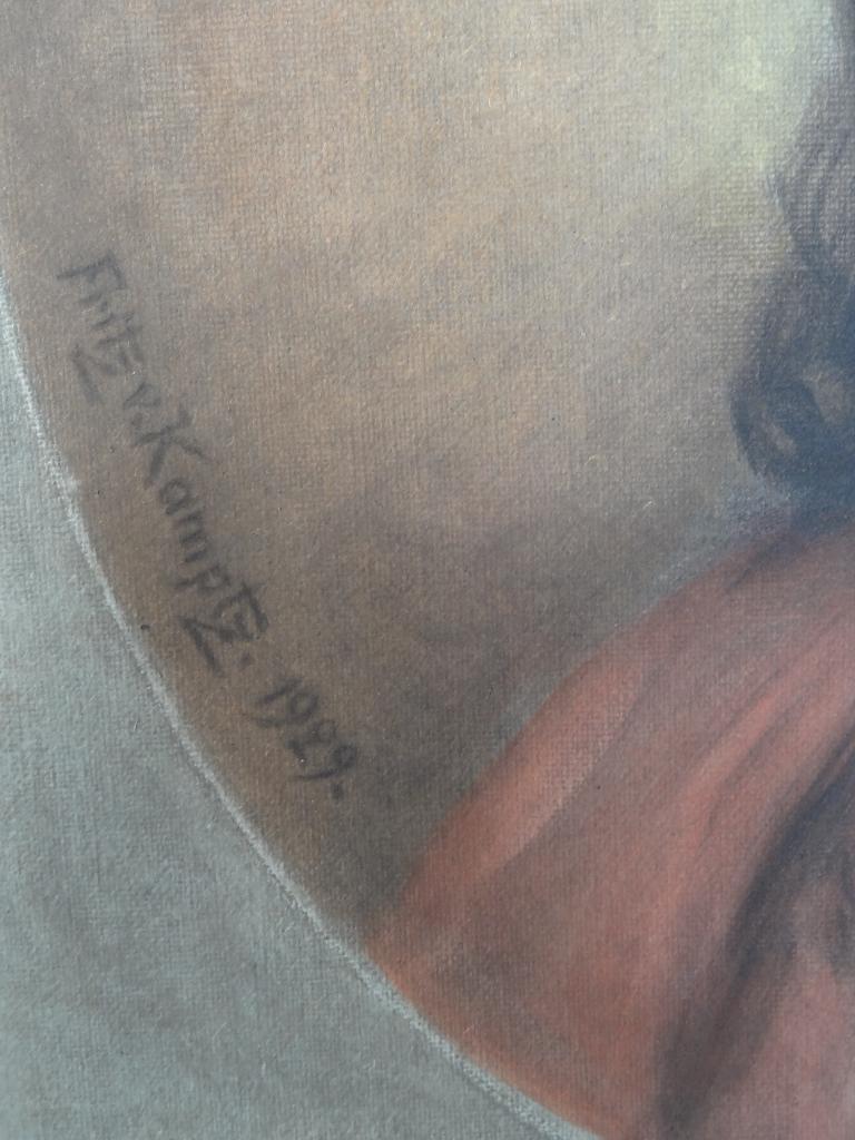 beroemd Christus portret , prent naar Fritz von Kamptz 1929, Gebruikt, Verzenden, Voor 1940, Prent