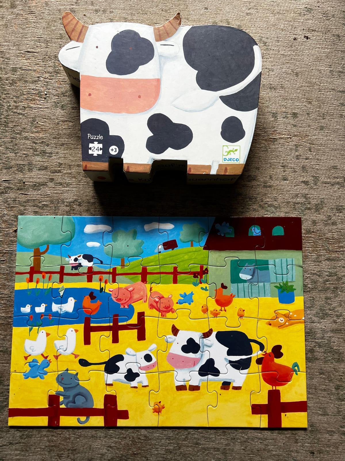 Djeco puzzel 24 stukjes, Ophalen of Verzenden, 10 tot 50 stukjes, Zo goed als nieuw