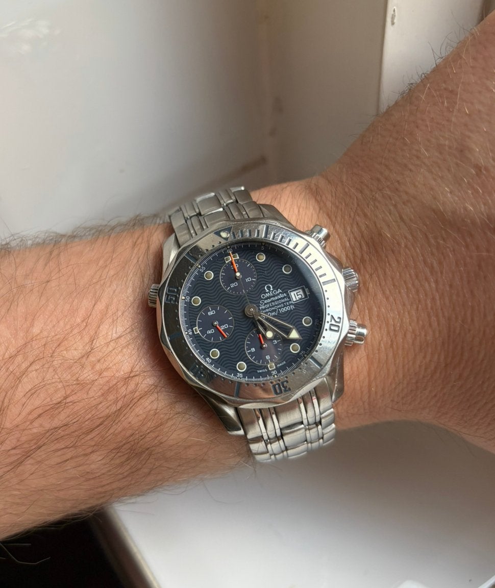 Omega Seamaster 300M Chronograph, referentie 2598.80.00., Ophalen of Verzenden, Zo goed als nieuw, Staal, Omega