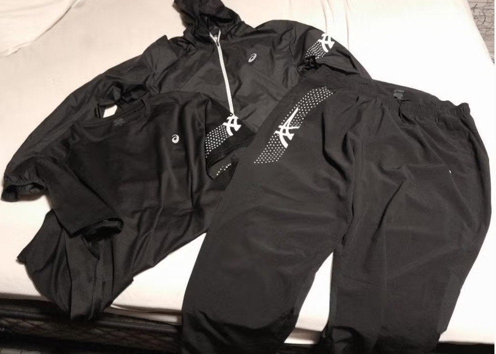 Asics trainingspak, Zwart, Maat 56/58 (XL), Ophalen of Verzenden, Zo goed als nieuw