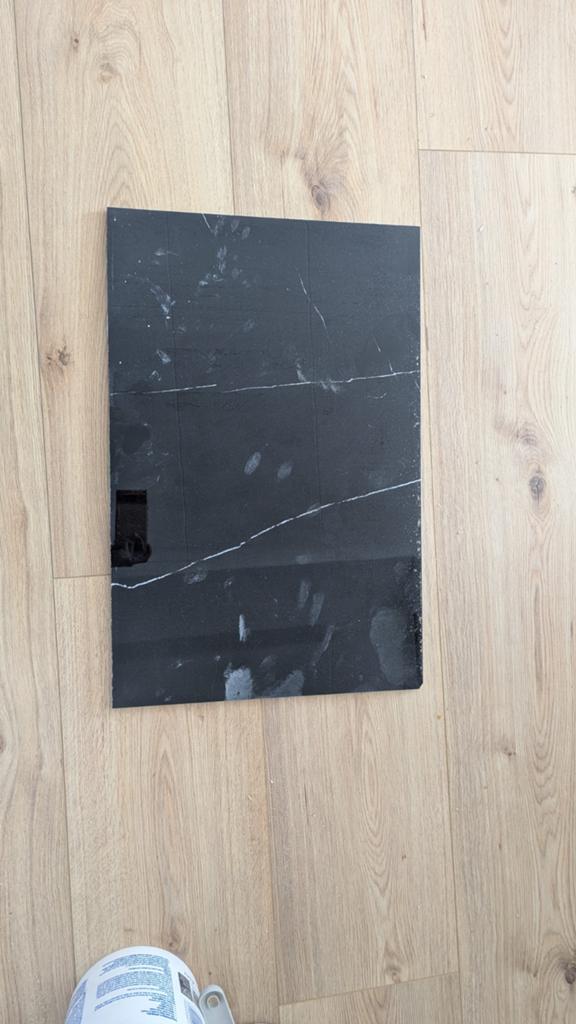 Black Marble Look Tile Pieces, Premium Quality, 2 Pieces A, Ophalen