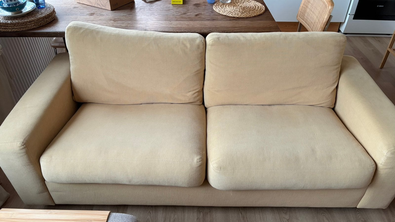Comfortabele tweezitsbank, Ophalen, 150 tot 200 cm, Tweepersoons, 75 tot 100 cm