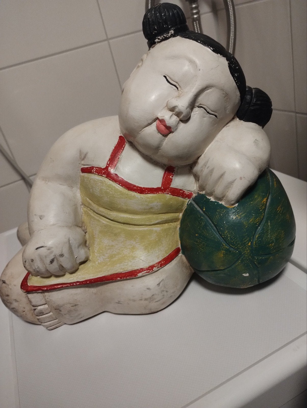 Oud chinees handgemaakt houten beeld, Ophalen of Verzenden