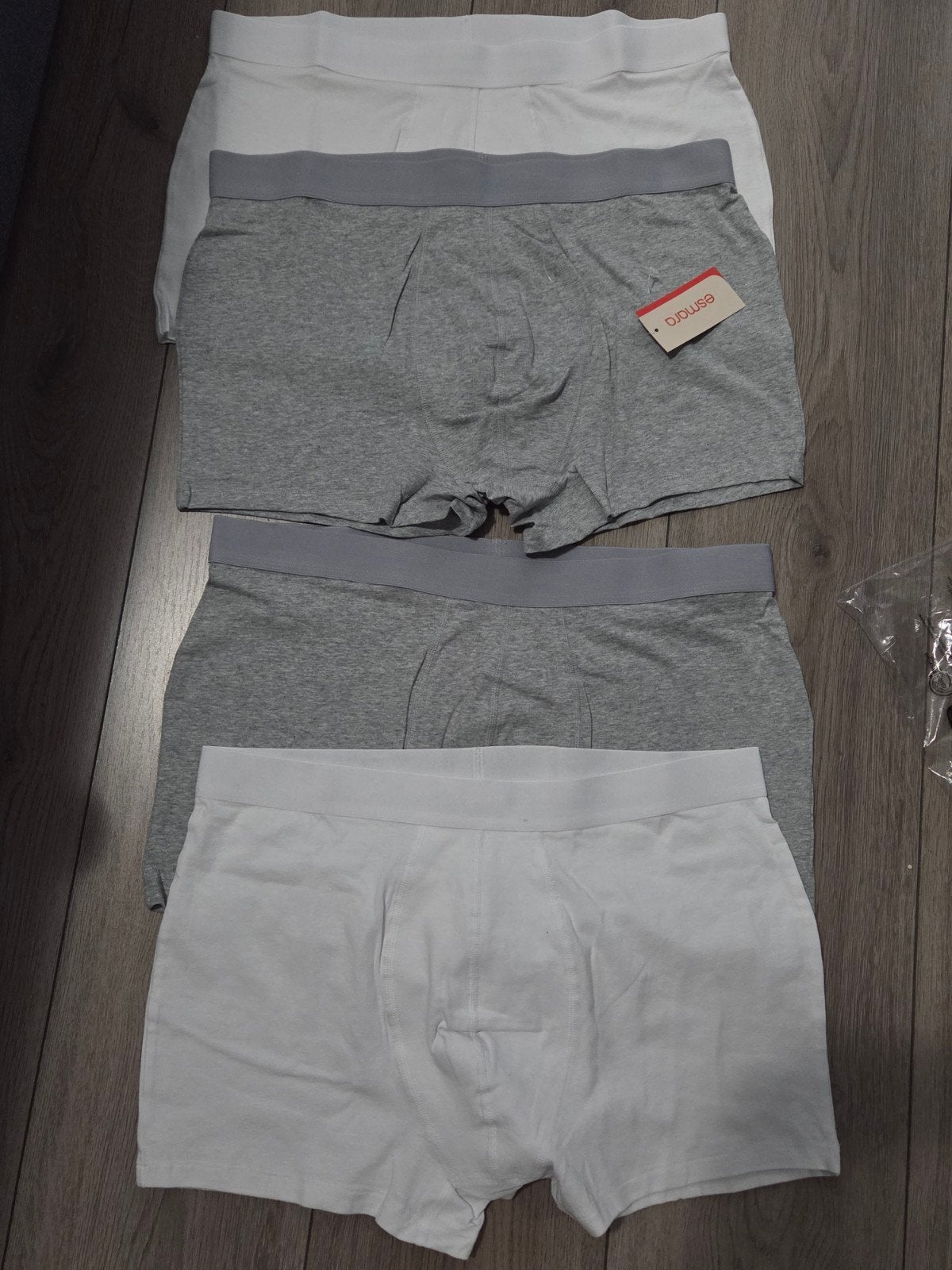 Esmara boxershorts - Wit en grijs (4 stuks), Kleding | Heren, Ondergoed, Ophalen of Verzenden, Wit, Esmara, Boxer