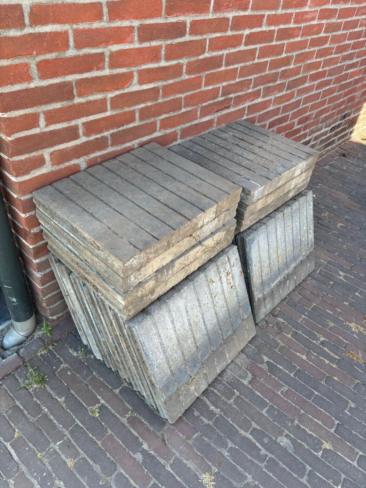 10,5 meter Antraciete border, Tuin en Terras, Ophalen, Gebruikt, Beton, Minder dan 100 cm