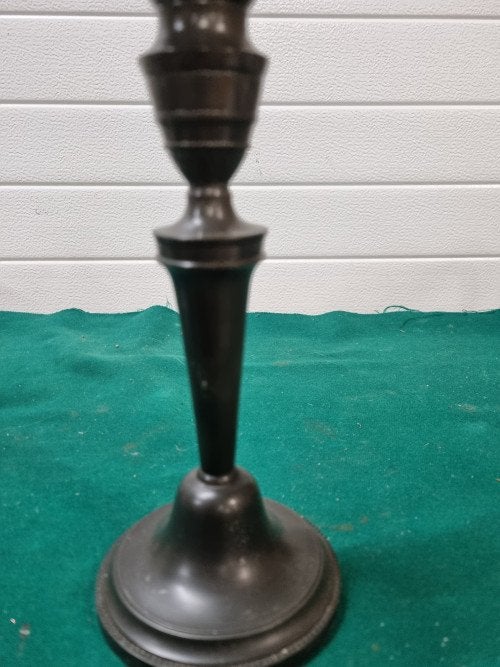 -	Kandelaar tin tollenaar vintage, Ophalen of Verzenden, 'T Olde Gre-j, Info@toldegrej.nl, Endepoelstraat 20f Didam