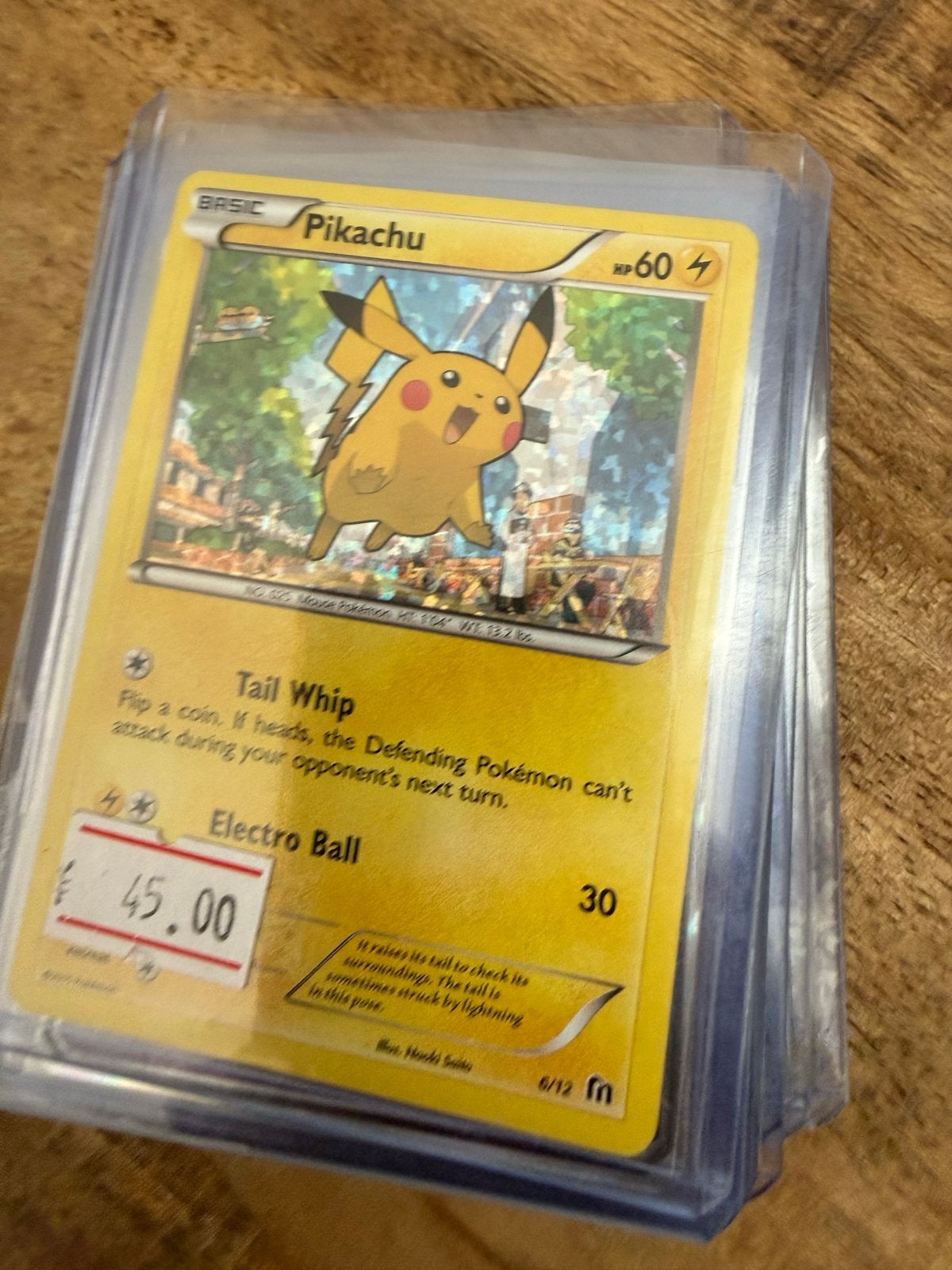 Pikachu Basic Pokémon Kaart - HP 60, Ophalen of Verzenden, Zo goed als nieuw, Losse kaart