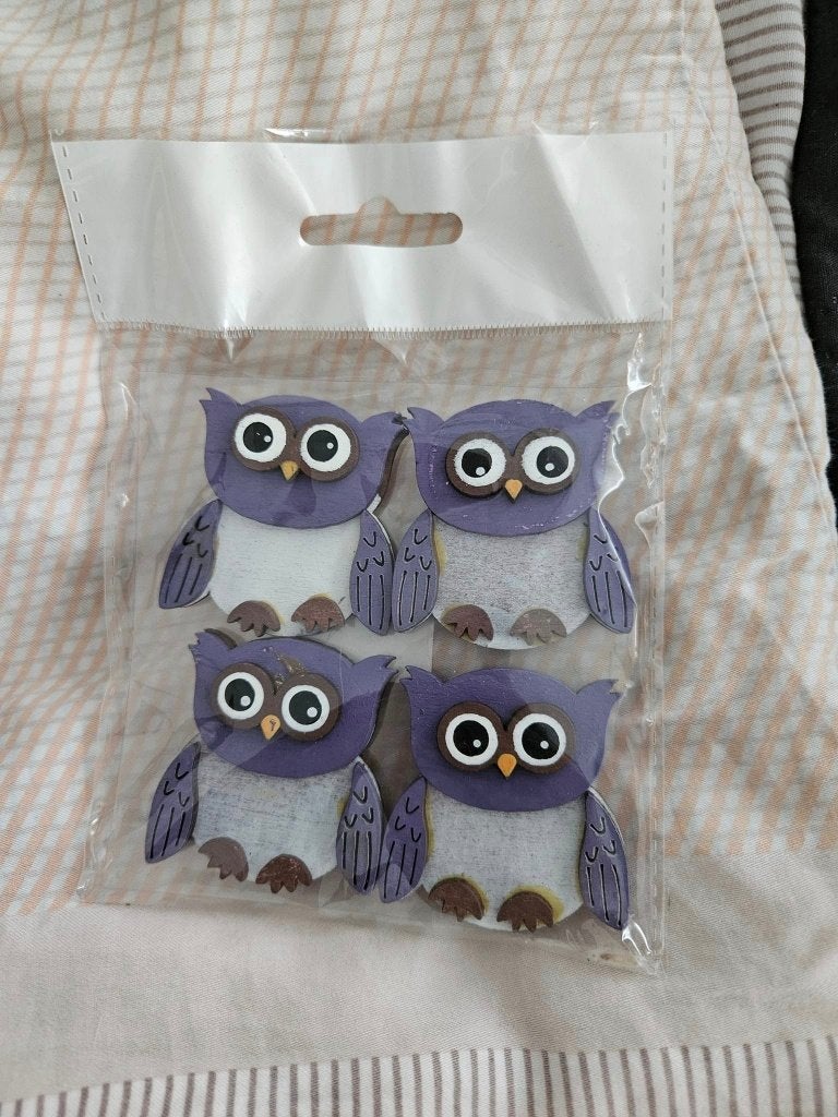 Leuke uil decoratie stickers (4 stuks), Ophalen of Verzenden, Nieuw