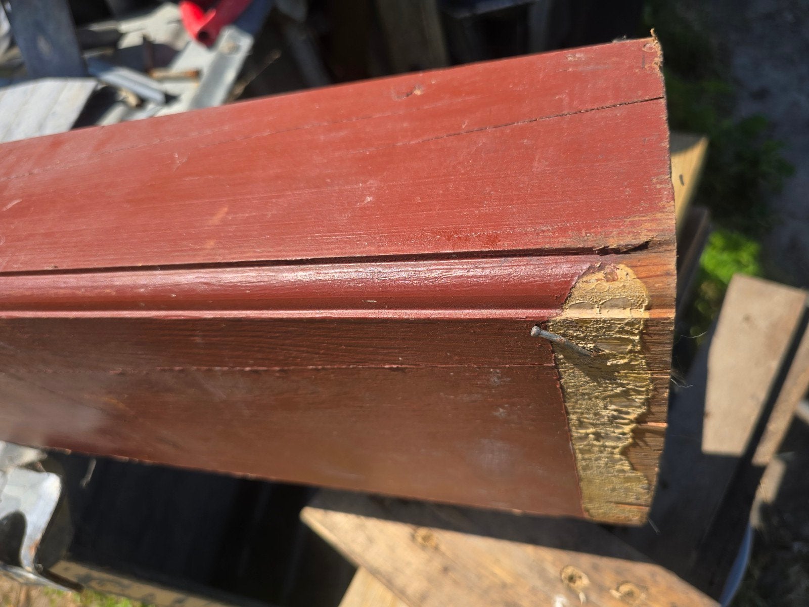 Antieke gebruikte balken van Amerikaans grenen (pitch pine), Ophalen, Gebruikt, Grenen, Balk