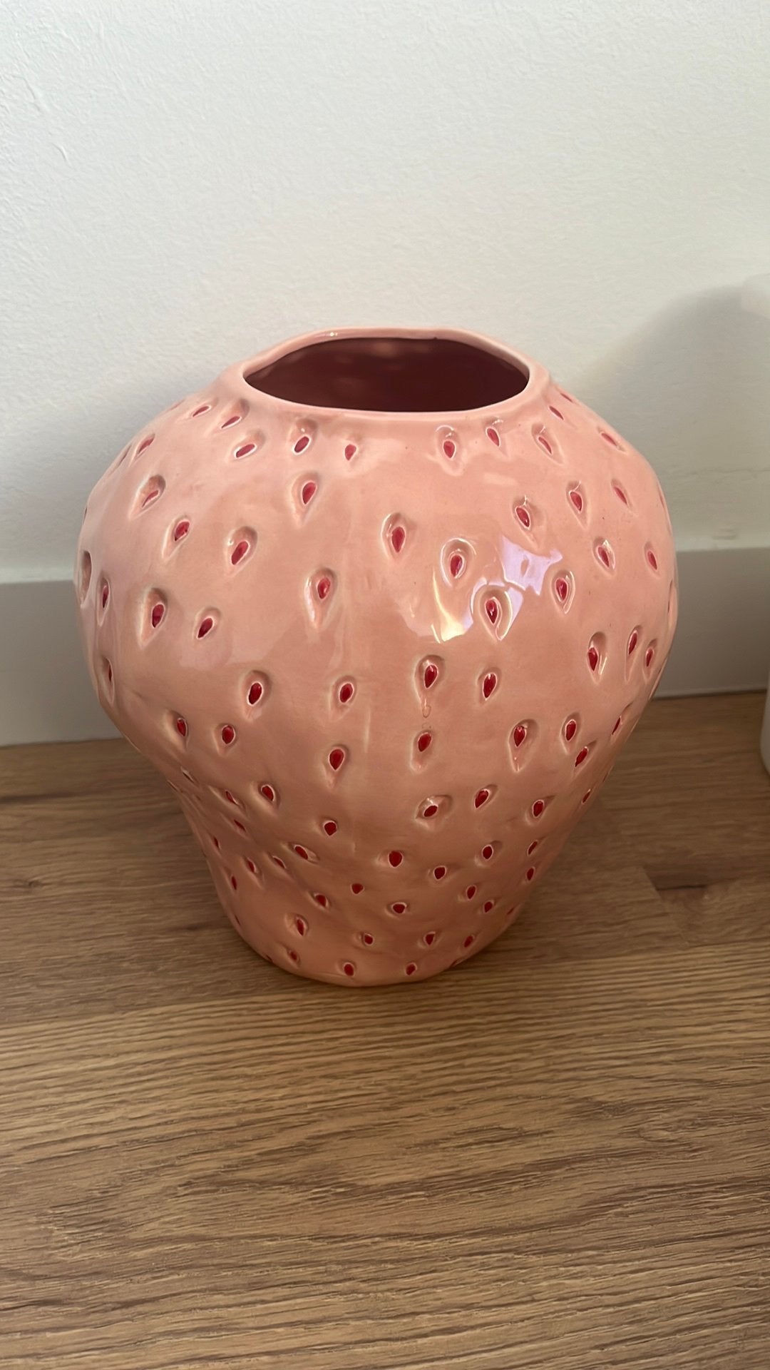 Aardbei vaas, Ophalen of Verzenden, Nieuw, Roze