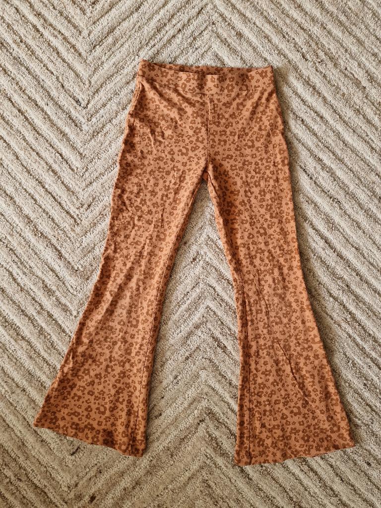 Bruin gebloemde flair legging maat 122/128, Ophalen of Verzenden, Gebruikt, Meisje, Broek