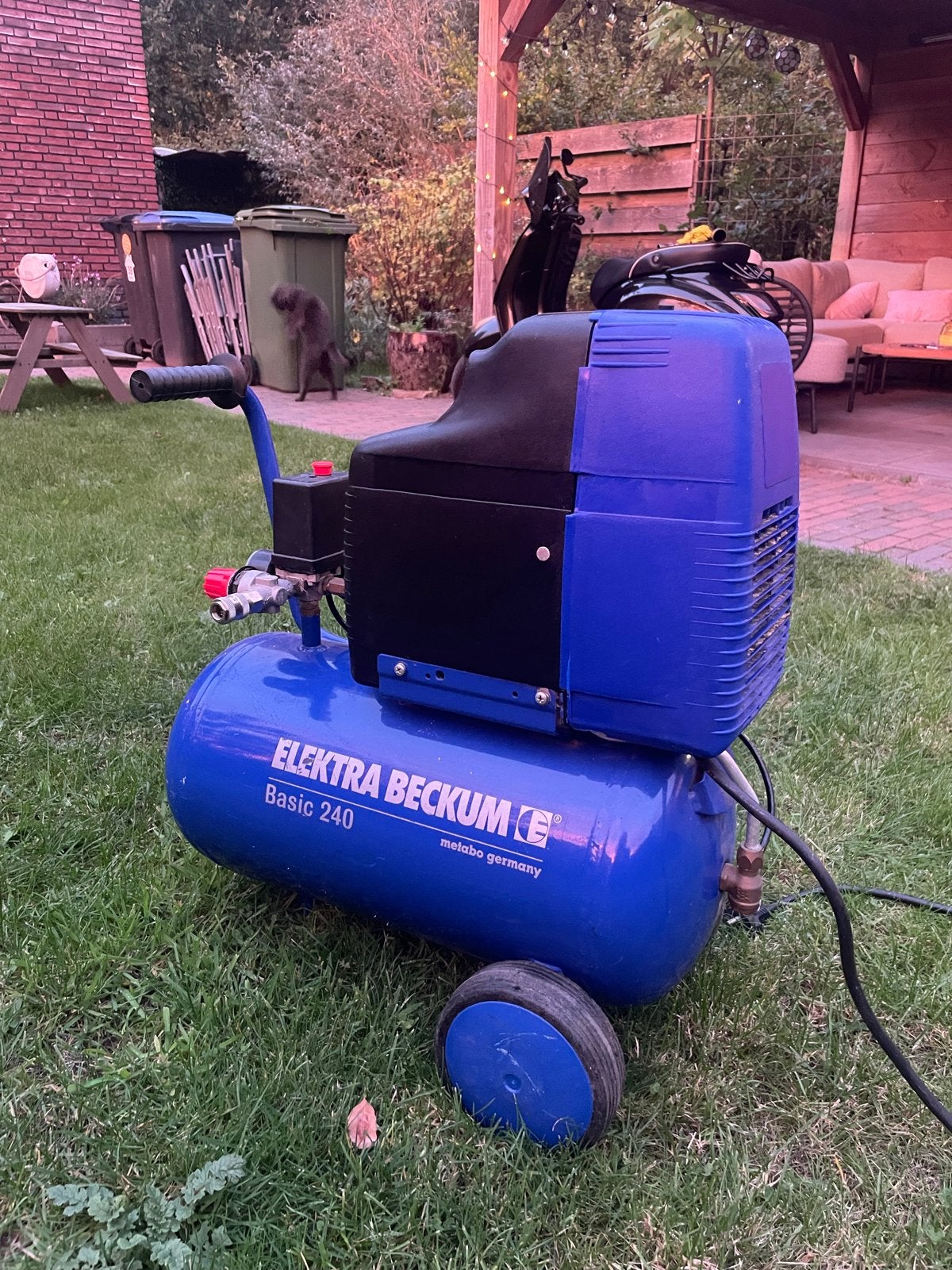 Elektra Beckum Basic 240 compressor – werkt goed, Ophalen, Gebruikt