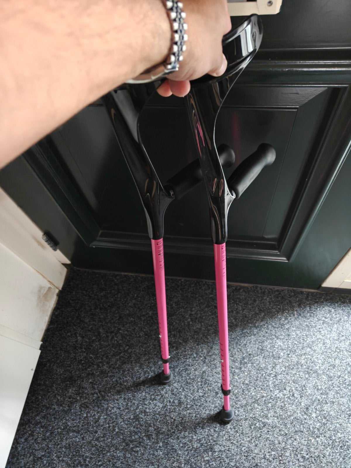 elleboog krukken roze, Diversen, Loopkrukken, Ophalen, Nieuw