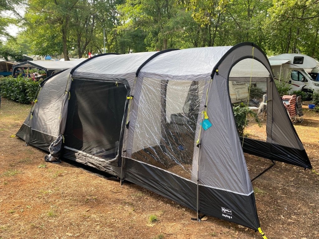 Kampa Hayling 4 tent, Caravans en Kamperen, Tenten, Ophalen, Gebruikt, Tot en met 4