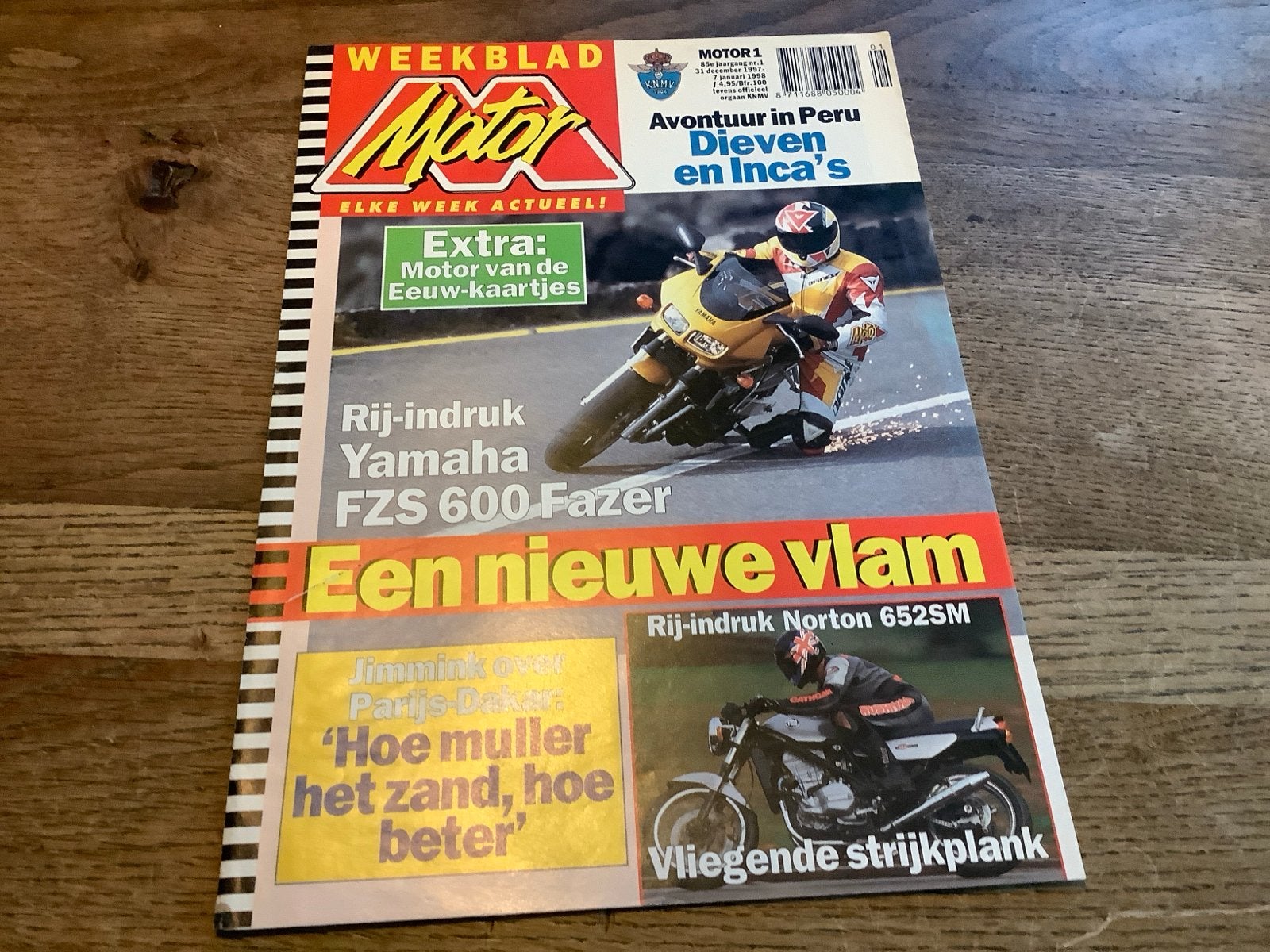 Weekblad Motor 1 - Yamaha FZS 600 Fazer rij-impressie. (102), Verzenden, Zo goed als nieuw