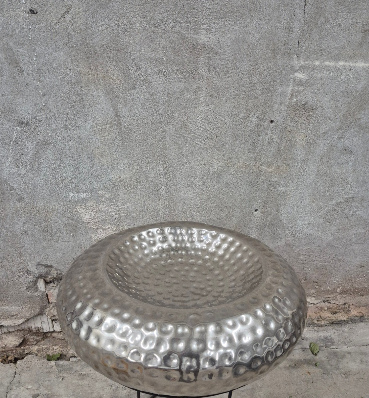 Grote Luxe Colmore Decoratieschaal XL Gehamerd Zilver Ø 54, Ophalen, Schaal, Rond, Zo goed als nieuw