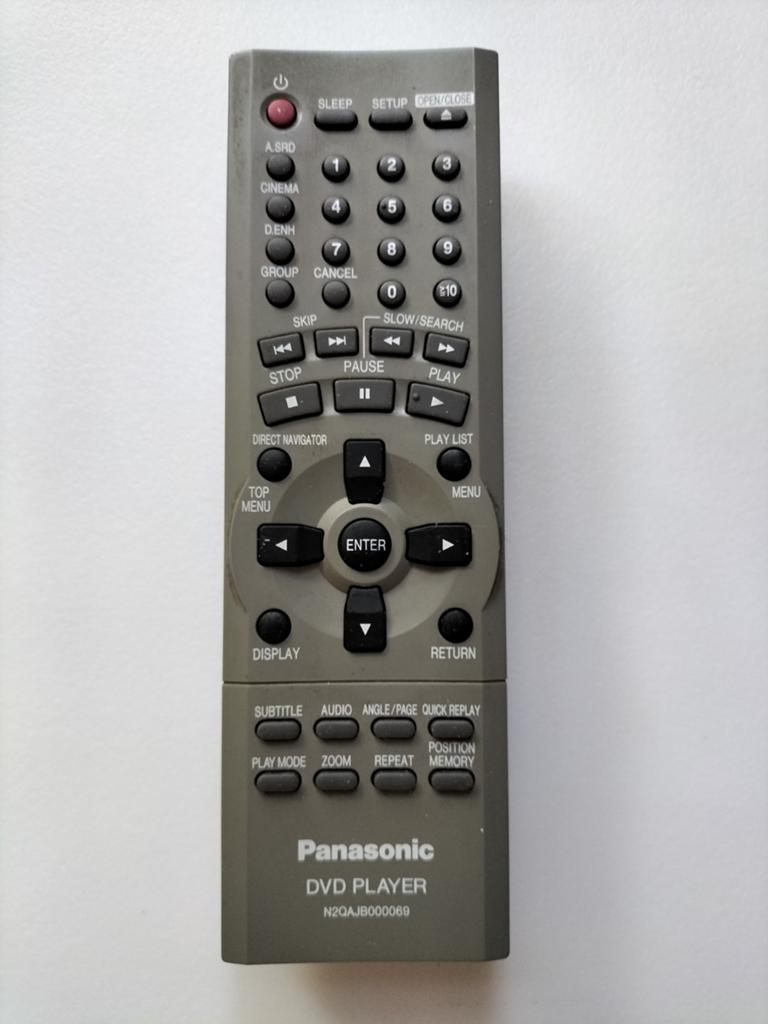 Panasonic N2QAJB000069 Afstandsbediening DVD-speler, Audio, Tv en Foto, Ophalen of Verzenden