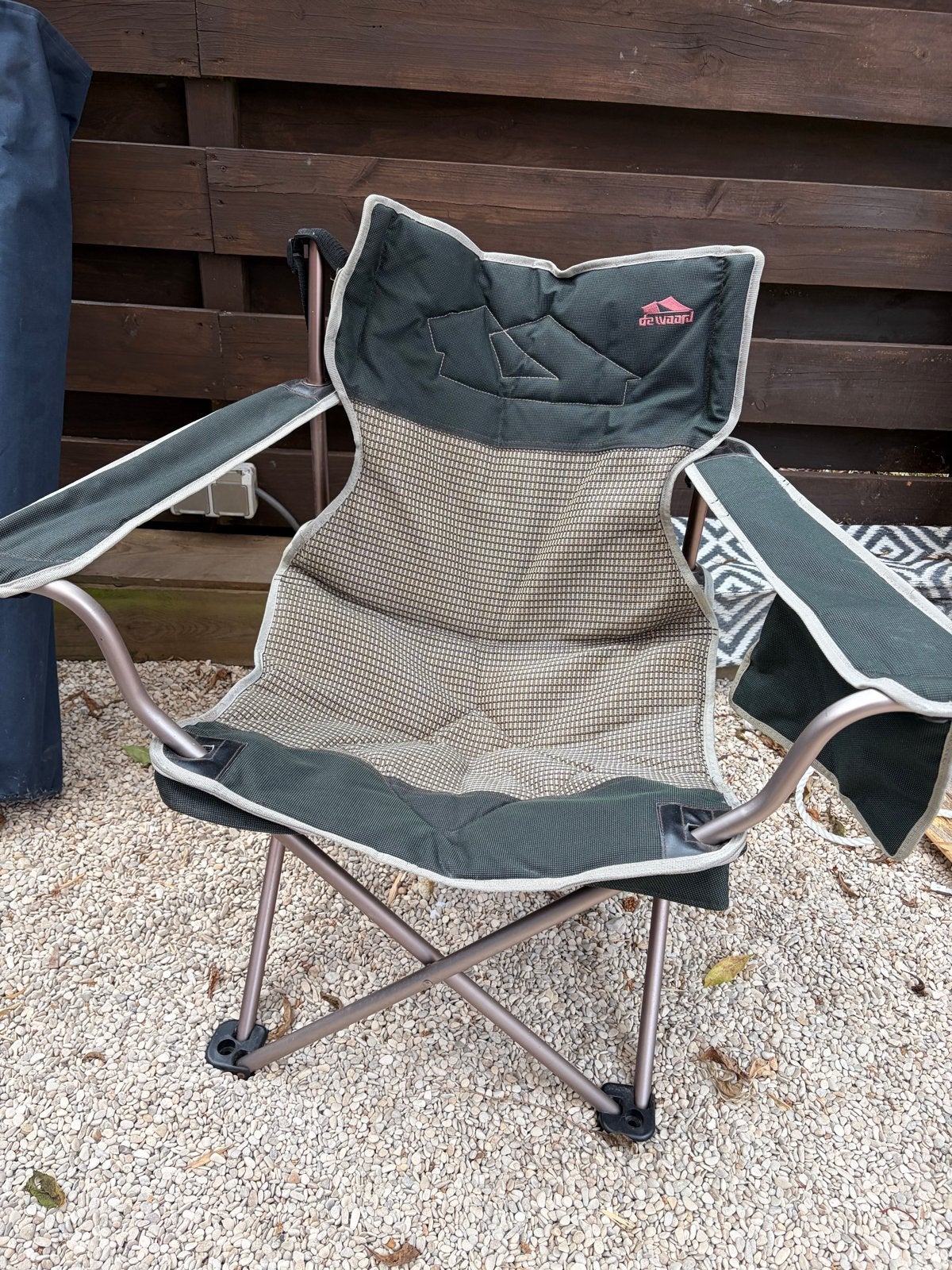 De Waard M Plus de Lux Campingstoel incl. beschermhoes, Caravans en Kamperen, Kampeermeubelen, Ophalen of Verzenden, Gebruikt