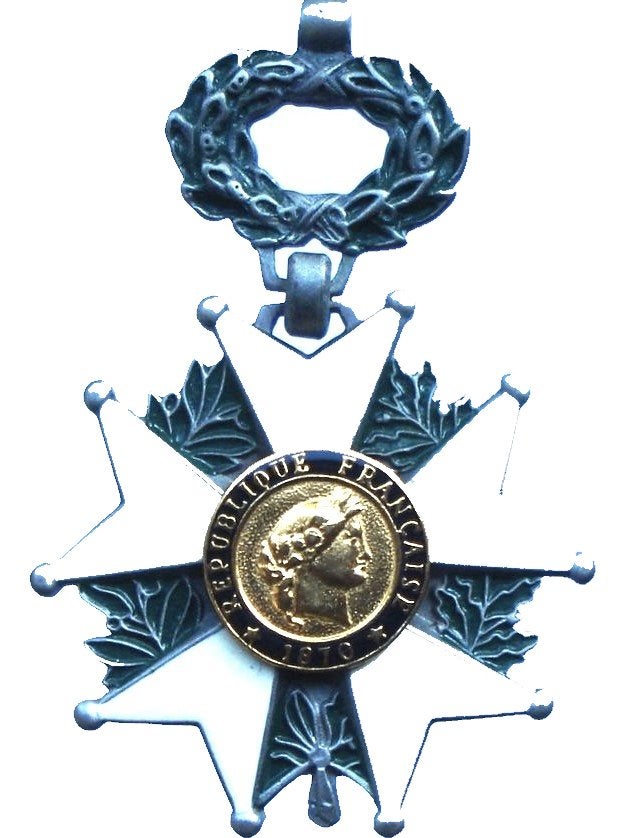 Frankrijk rang insigne z.j. (moderne replica), Ophalen of Verzenden, Overige materialen, Buitenland