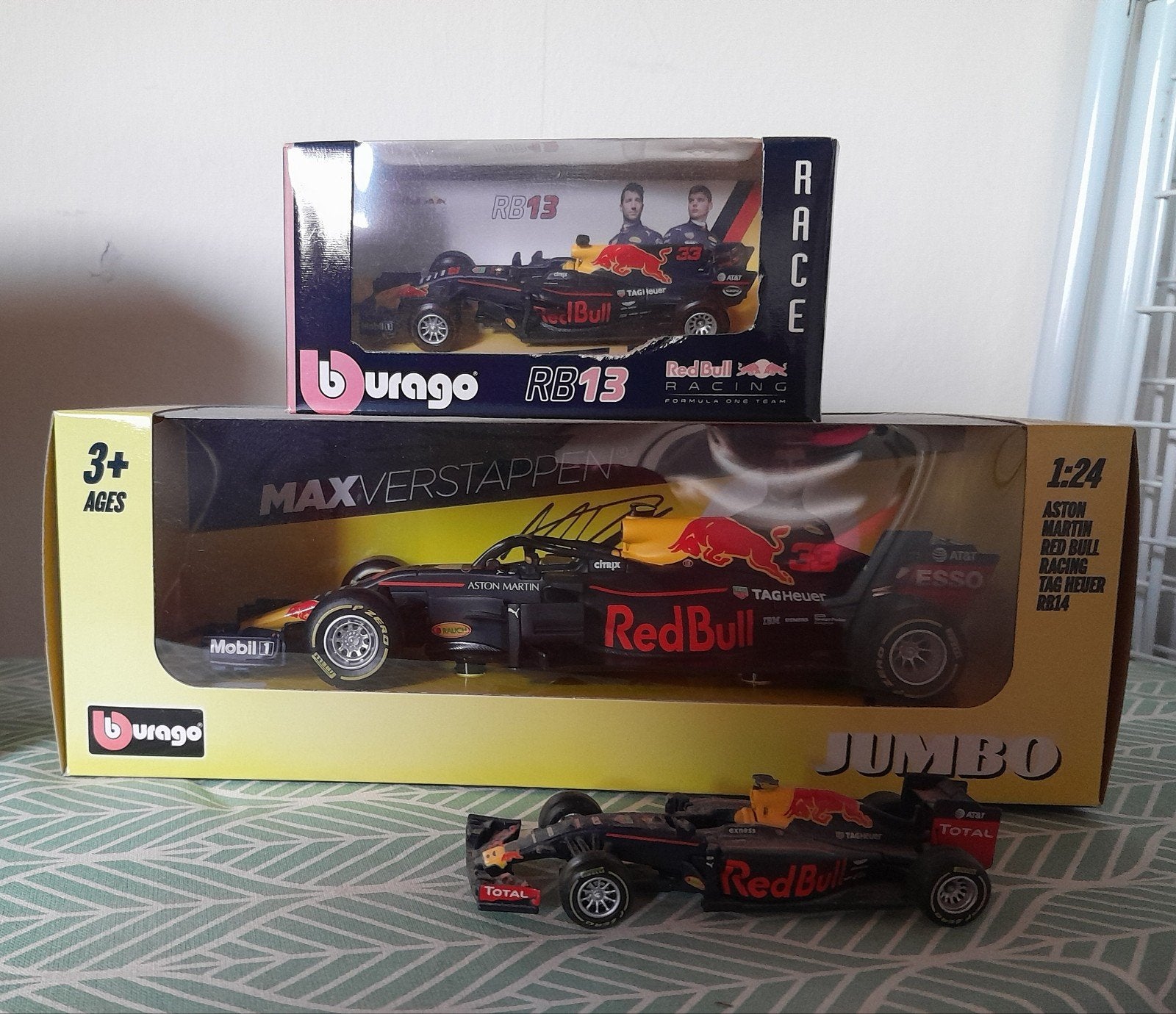 Max Verstappen race auto's, Ophalen, Nieuw, Bburago